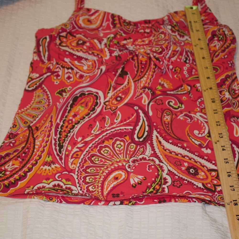 Lands' End Plus Swim Tankini Top & Swim Bottom Set Size 14 Pink - Picture 5 of 9